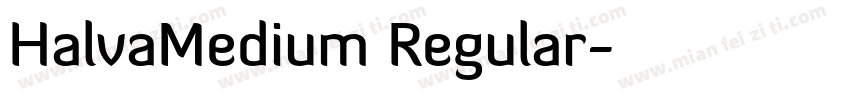 HalvaMedium Regular字体转换